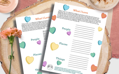 Free Printable: What I Love